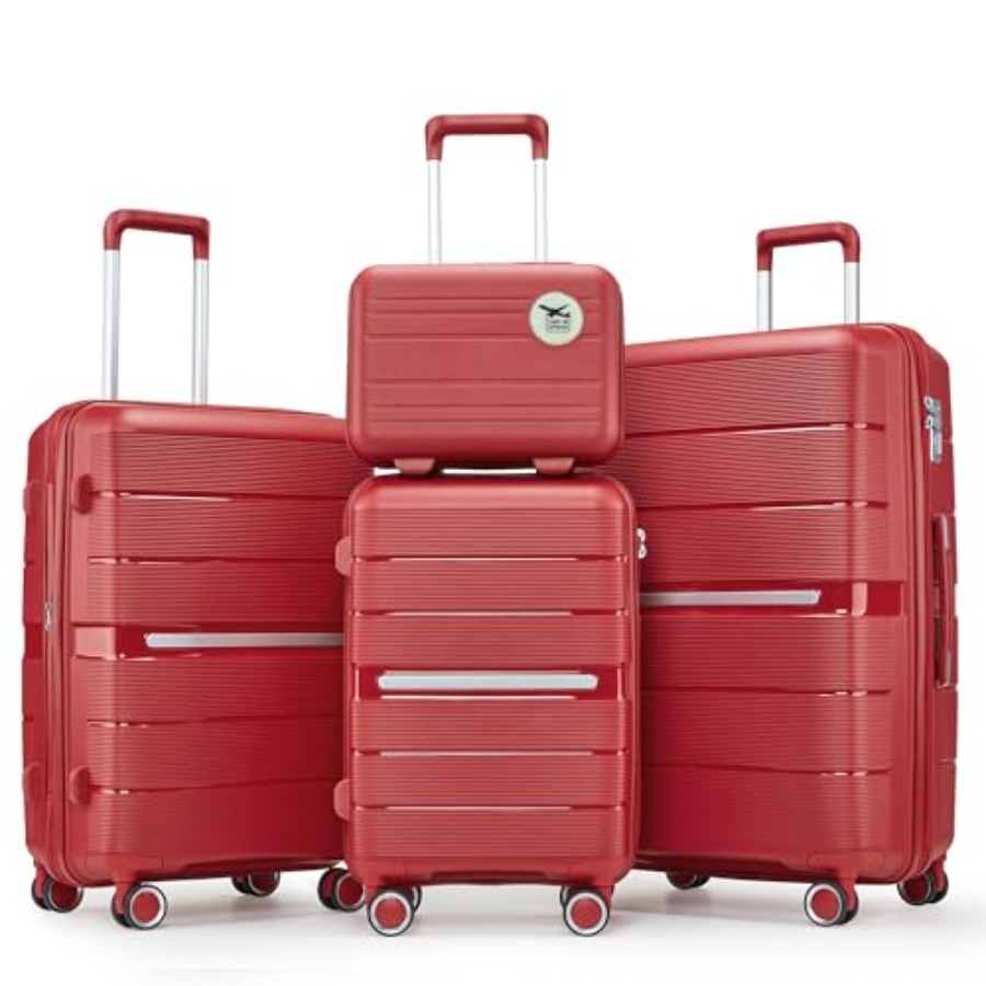 Expandable Hard Shell Luggage Set - مجموعة حقائب سفر 4 قطع قابلة