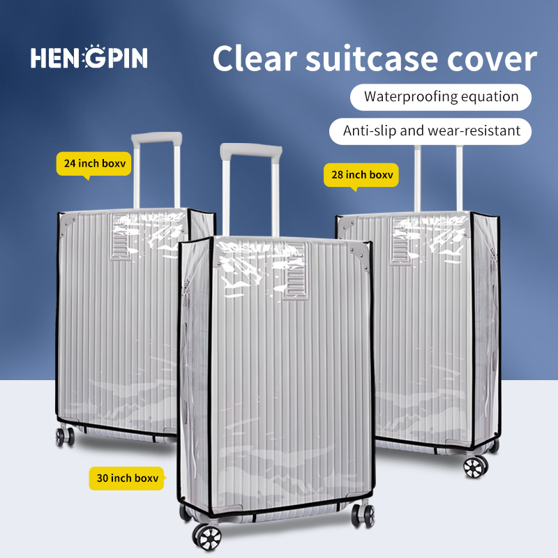 Luggage Protective Cover Transparent - غطاء حماية للأمتعة شفاف بالكامل من
