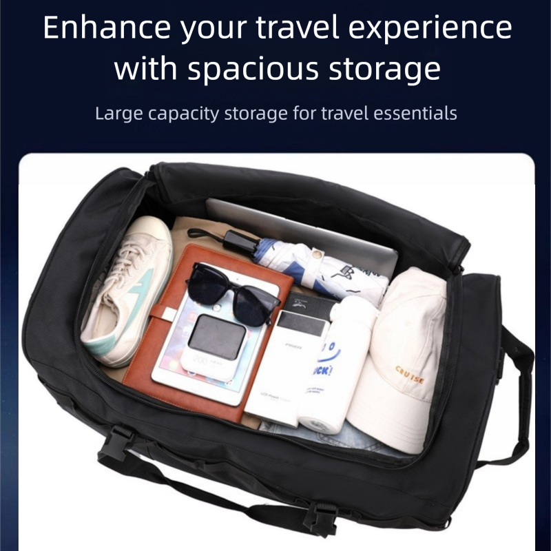Foldable Rolling Luggage Bag - حقيبة سفر قابلة للطي ومقاومة للماء