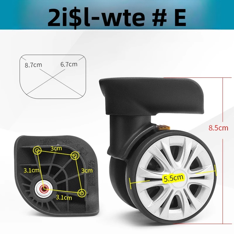 Silent Replacement Luggage Wheels - حقيبة سفر ريد إيجل L-W ذات