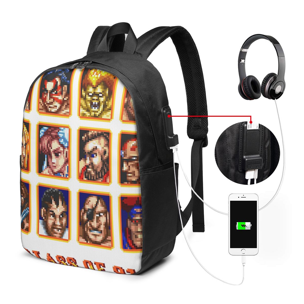 Travel Bags - حقيبة ظهر Defeated Portraits Super Street