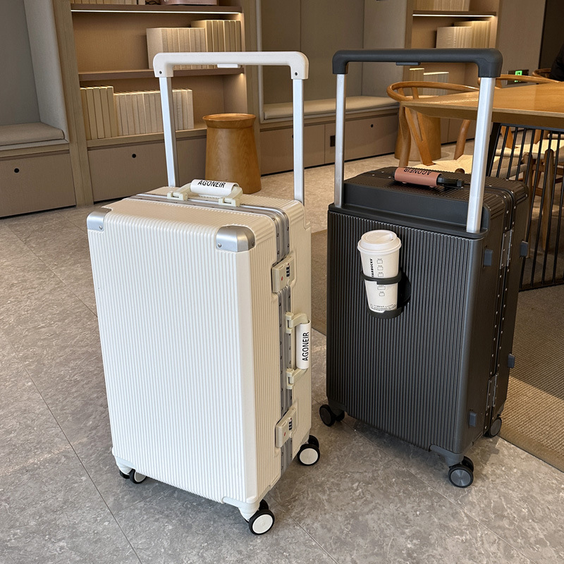 Aluminum Frame Carry On Luggage - حقيبة سفر بعجلات مقاس 20/22/24/26 بوصة