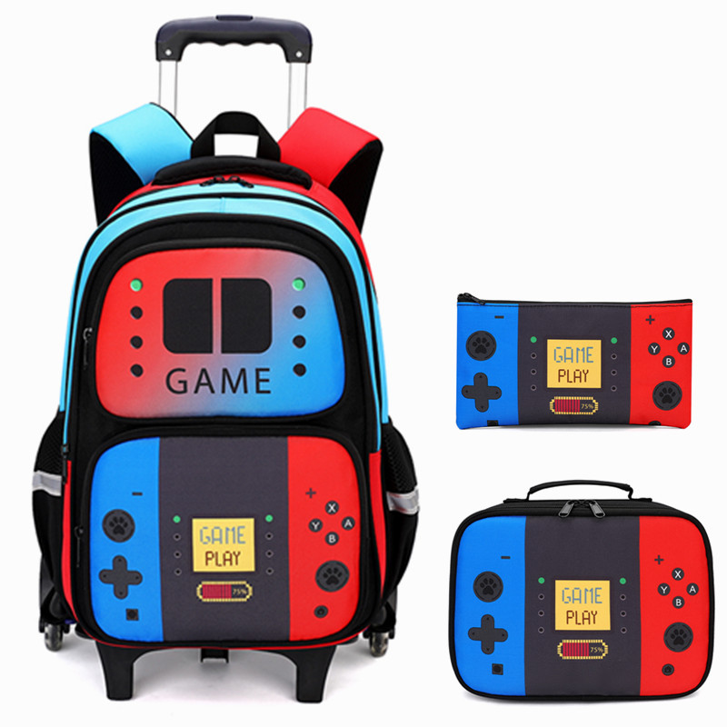 Foldable Rolling Luggage Bag - حقيبة ظهر بعجلات للأطفال مكونة من