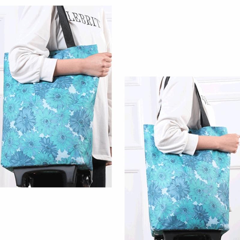 عربة ترولي خفيفة الوزن وقابلة  - مراجعة Foldable Rolling Luggage Bag وسعره