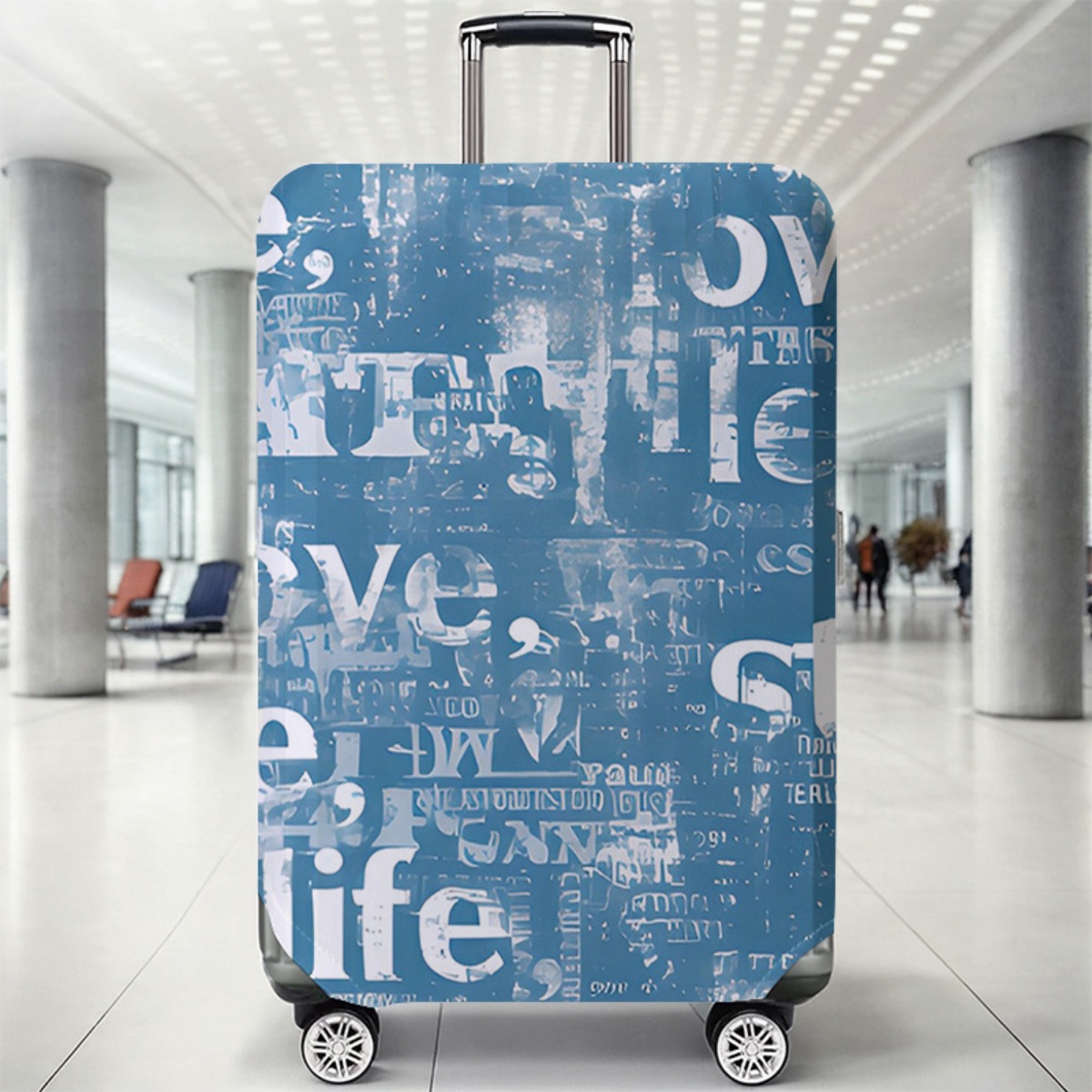 غطاء حقيبة السفر مرن مقاوم للم - مراجعة Waterproof Suitcase Cover Protector وسعره