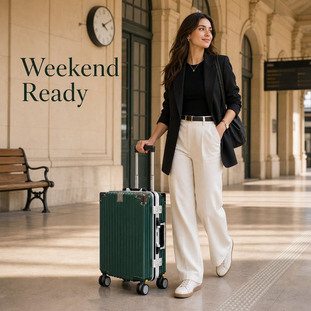 حقيبة سفر معتمدة من شركات الطي - مراجعة Aluminum Frame Carry On Luggage وسعره