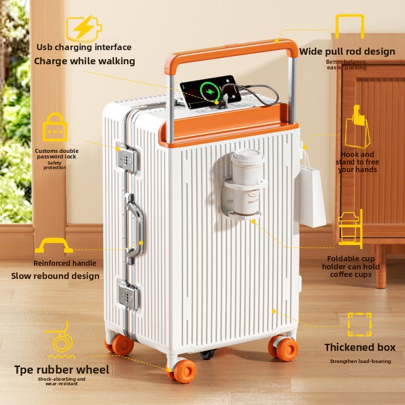 حقيبة سفر بعجلات مقاس 20-28 بو - مراجعة Aluminum Frame Carry On Luggage وسعره
