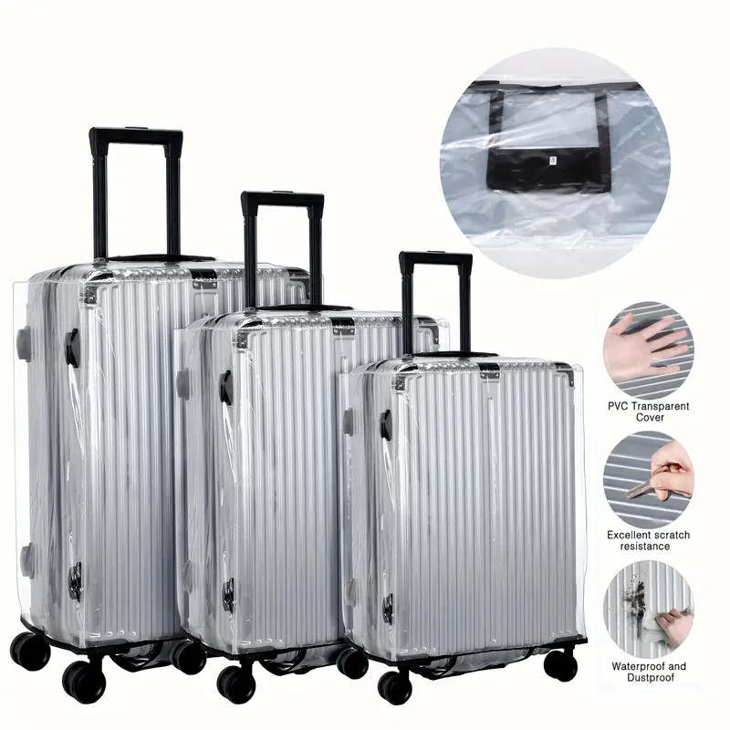 غطاء بلاستيك شفاف للحقيبة ، مل - مراجعة Luggage Protective Cover Transparent وسعره