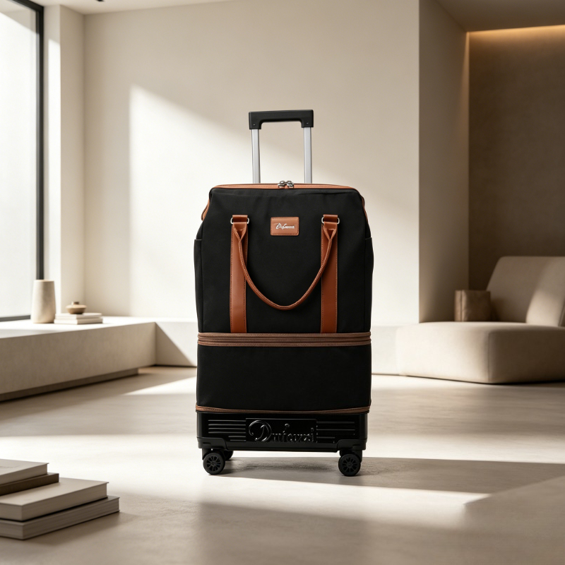 حقيبة سفر قابلة للطي بعجلات، ح - مراجعة Foldable Rolling Luggage Bag وسعره