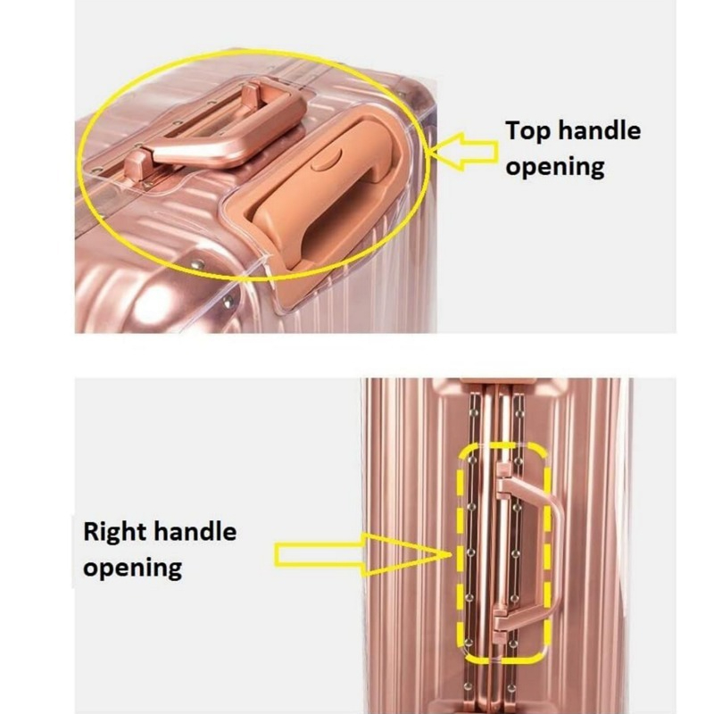 مقاوم للماء حقيبة بعجلات غطاء  - مراجعة Luggage Protective Cover Transparent وسعره