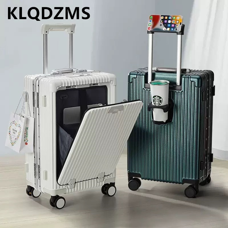 حقيبة سفر KLQDZMS مقاس 18 و20  - مراجعة Front Opening Laptop Luggage 24 Inch وسعره