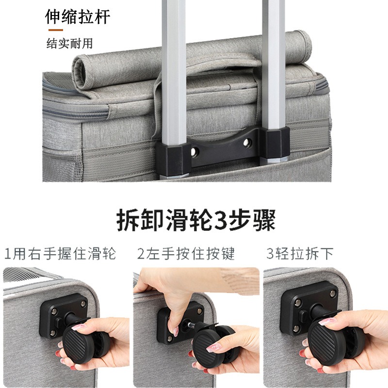 حقيبة سفر للحيوانات الأليفة من - مراجعة Foldable Rolling Luggage Bag وسعره