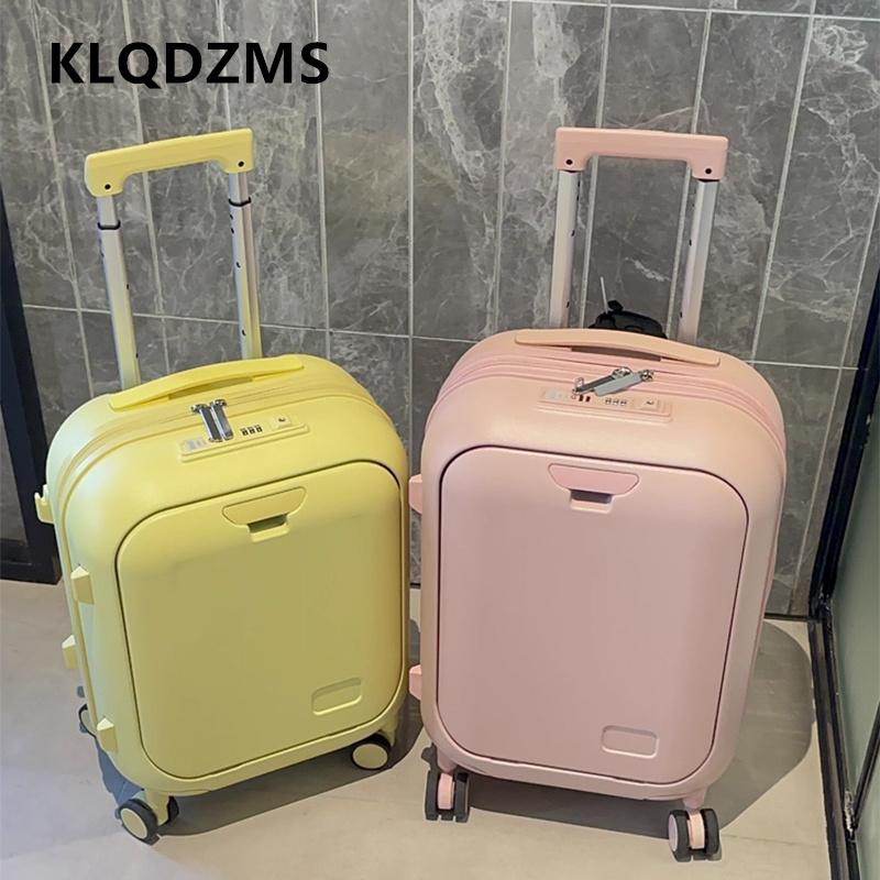 حقيبة سفر KLQDZMS مقاس 18 و20  - مراجعة Front Opening Laptop Luggage 24 Inch وسعره