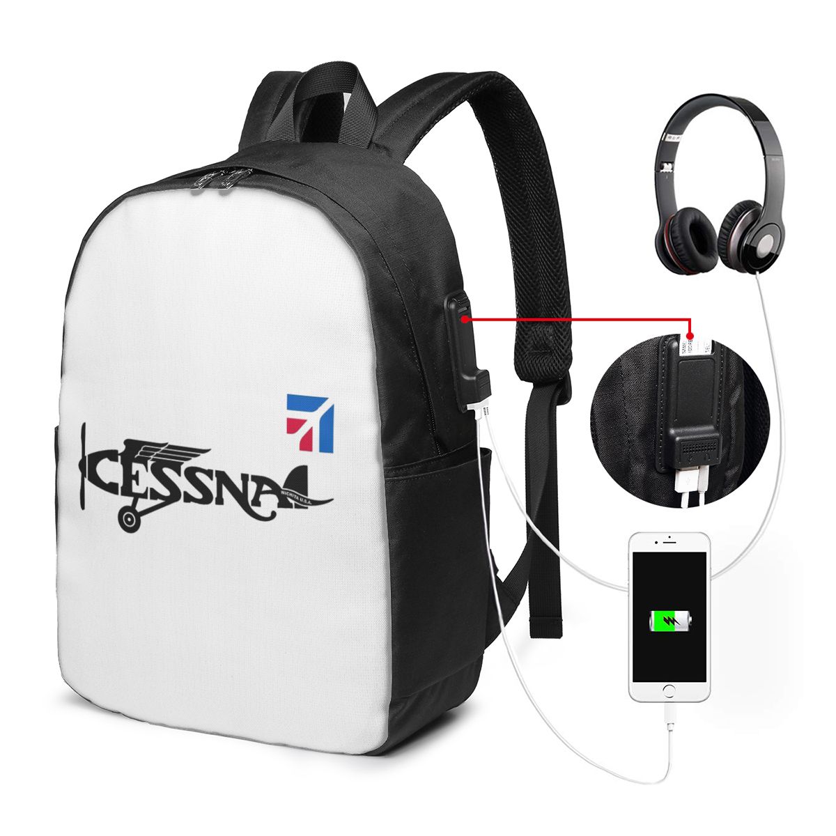 حقيبة ظهر بشعار سيسنا، حقيبة س - مراجعة Travel Bags وسعره