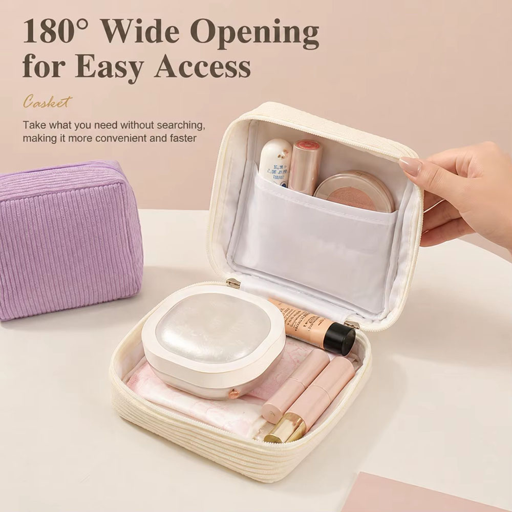 حقيبة كبيرة السعة لحفظ الفوط ا - مراجعة Cosmetic Bags وسعره
