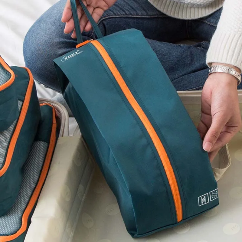 7/6 قطع مجموعة السفر المنظم تخ - مراجعة Foldable Rolling Luggage Bag وسعره