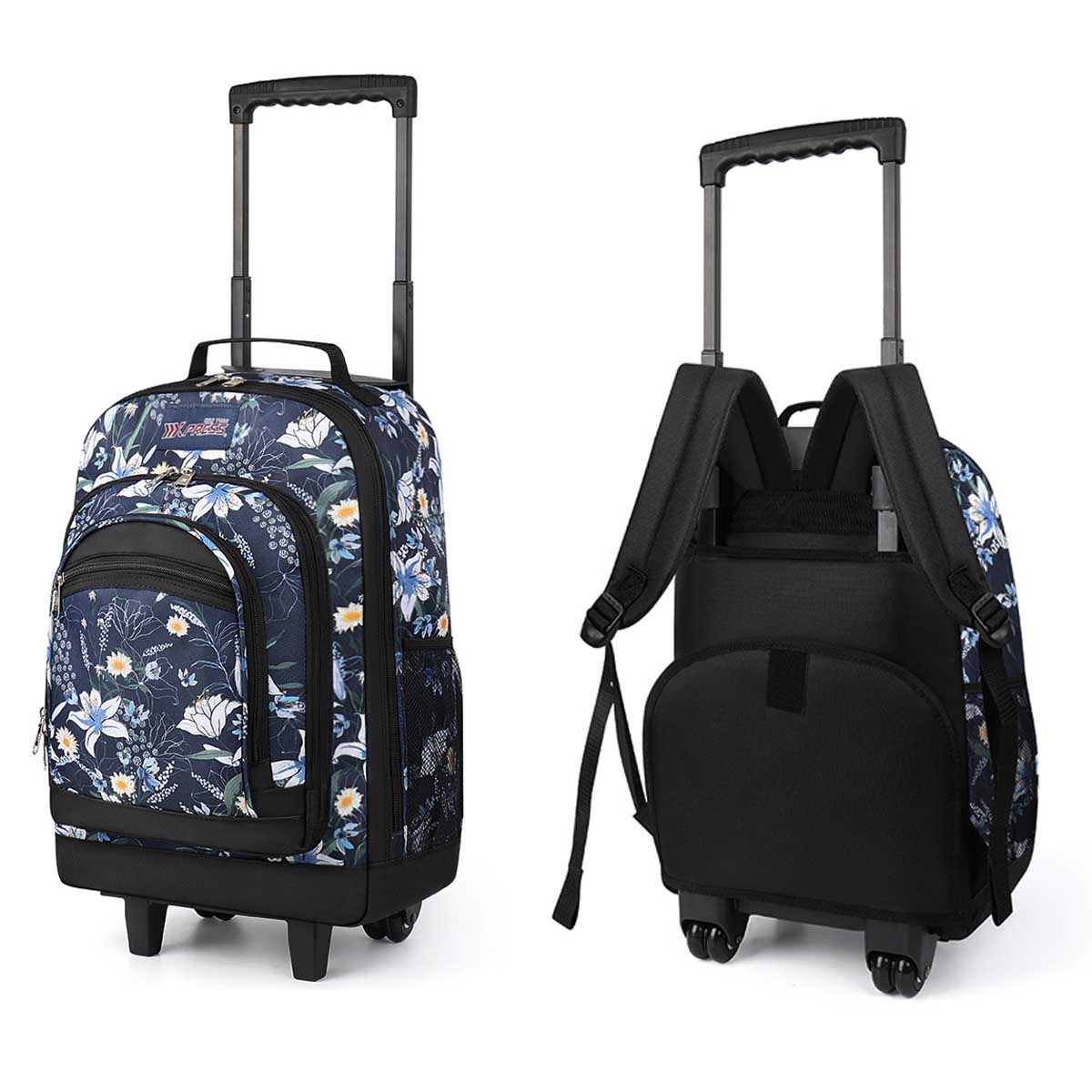 حقائب ظهر متدحرجة للبالغين ، ح - مراجعة Foldable Rolling Luggage Bag وسعره