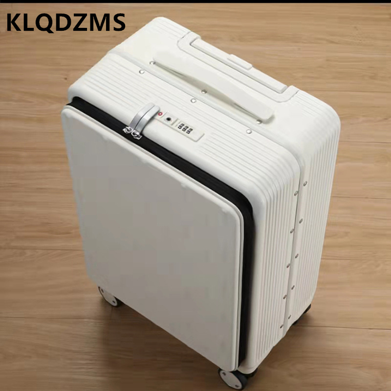 KLQDZMS السفر الأمتعة الجبهة ا - مراجعة Front Opening Laptop Luggage 24 Inch وسعره