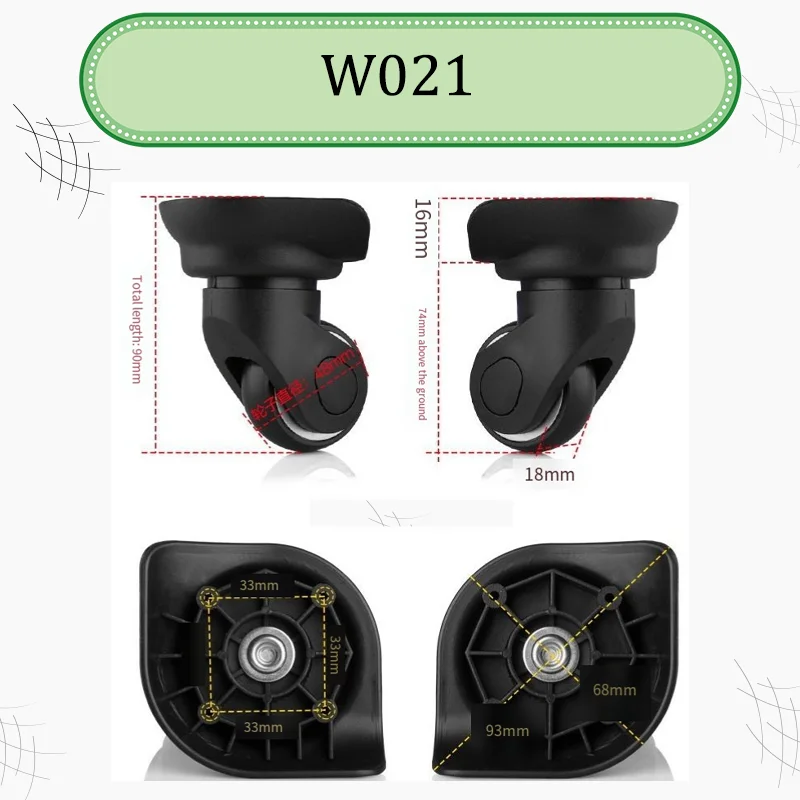 لاستبدال عجلة الأمتعة العالمية - مراجعة Silent Replacement Luggage Wheels وسعره