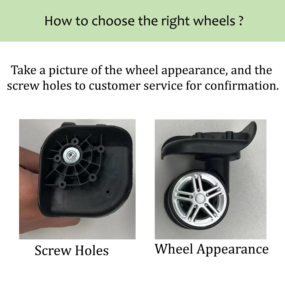 لاستبدال عجلة الأمتعة العالمية - مراجعة Silent Replacement Luggage Wheels وسعره
