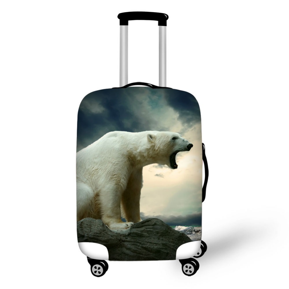 الحيوان الدب القطبي الأمتعة حا - مراجعة Waterproof Suitcase Cover Protector وسعره