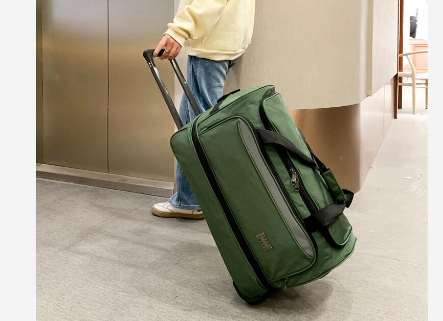22 بوصة الرجال تحمل على اليد ح - مراجعة Foldable Rolling Luggage Bag وسعره