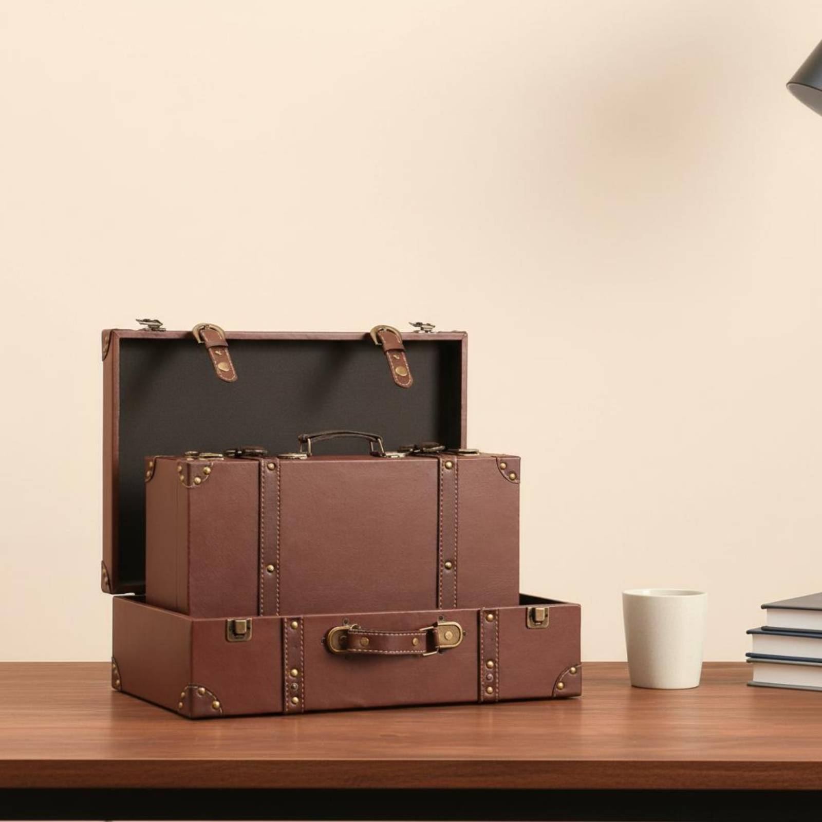 صندوق تخزين بتصميم عتيق، صندوق - مراجعة Retro Vintage Trunk Suitcase وسعره
