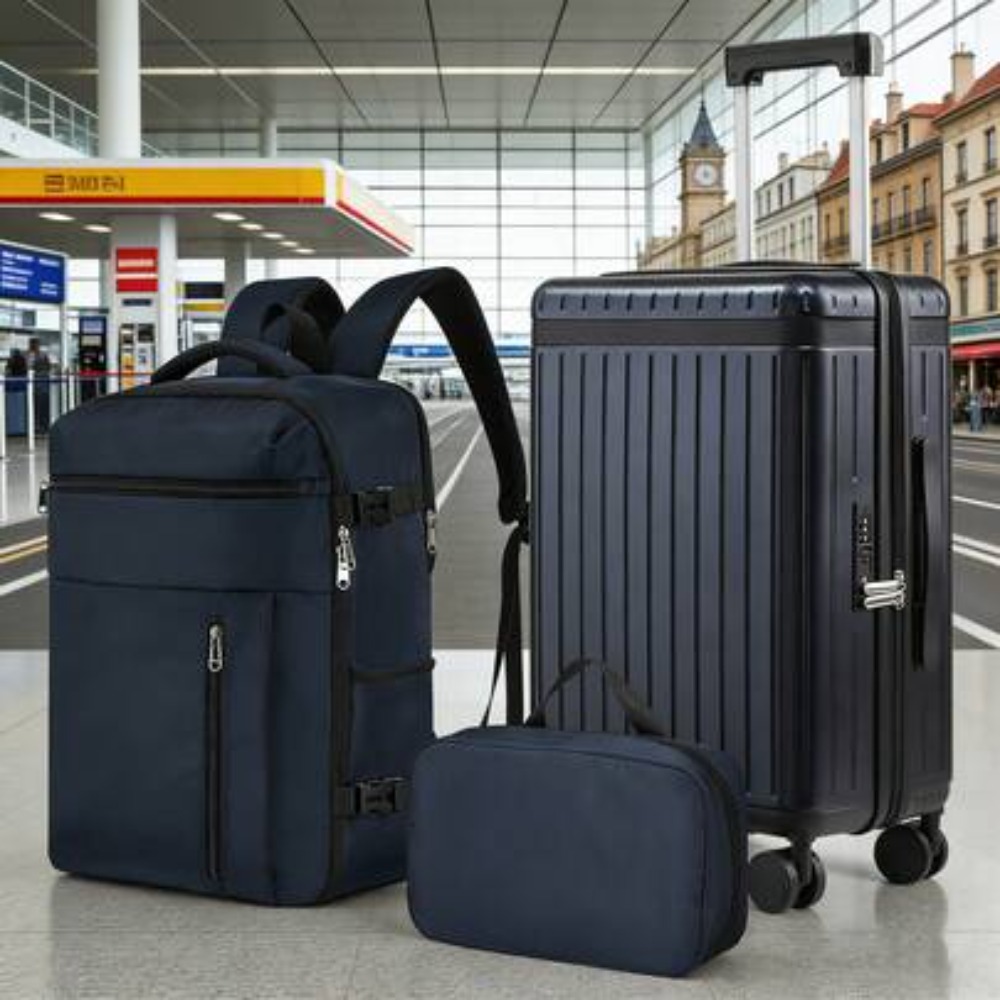 مجموعة حقائب سفر مكونة من 3 قط - مراجعة Spinner Wheel Rolling Suitcase 20 Inch وسعره