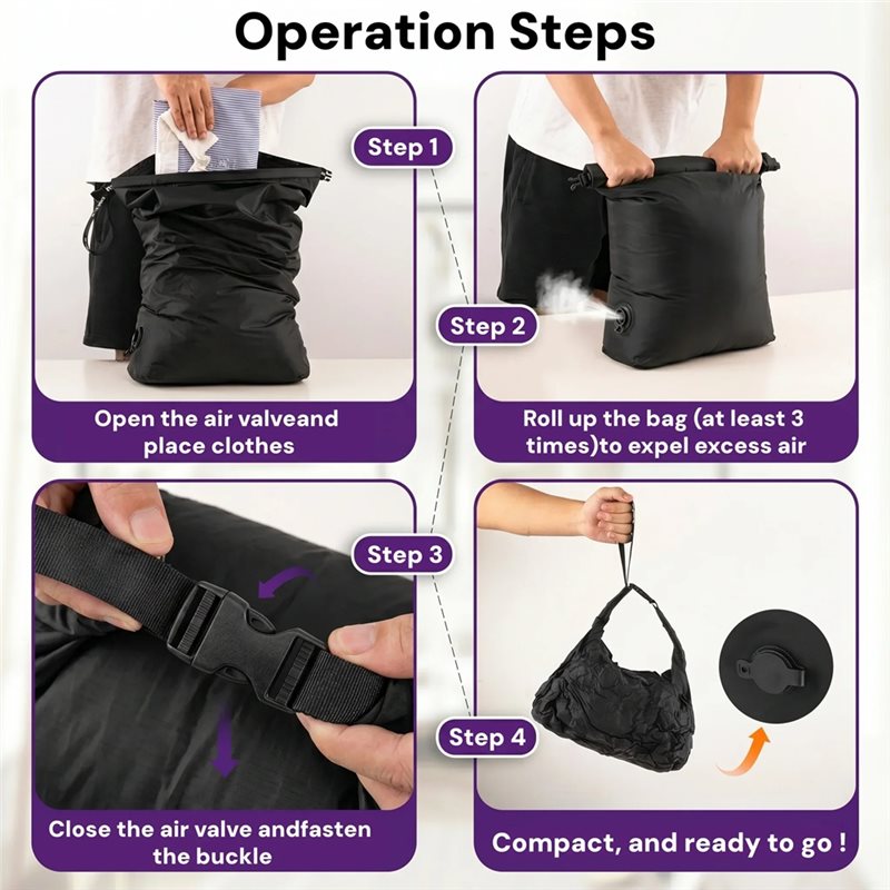 حقيبة تخزين قابلة للضغط يدويًا - مراجعة Foldable Rolling Luggage Bag وسعره