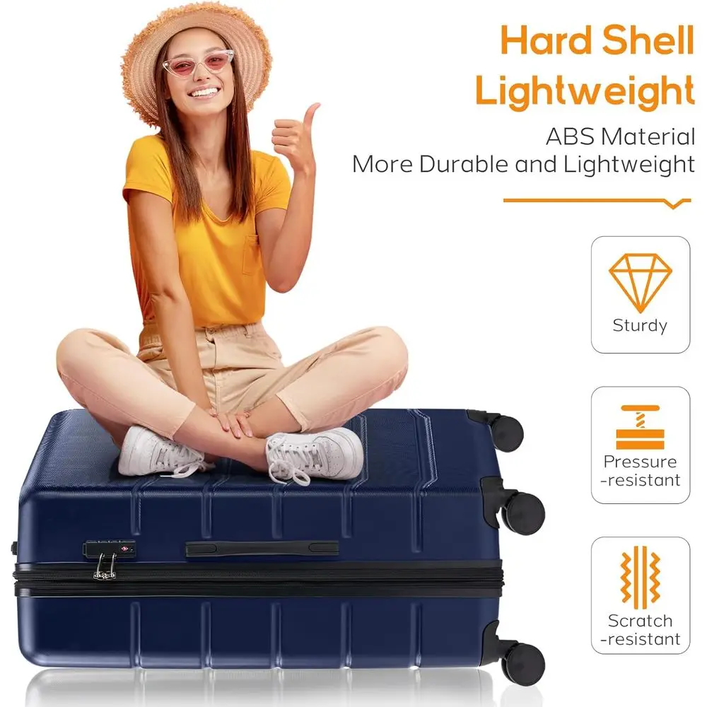 مجموعة حقائب سفر صلبة قابلة لل - مراجعة Expandable Hard Shell Luggage Set وسعره