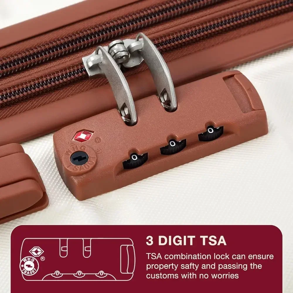 مجموعة حقائب سفر صلبة قابلة لل - مراجعة Expandable Hard Shell Luggage Set وسعره