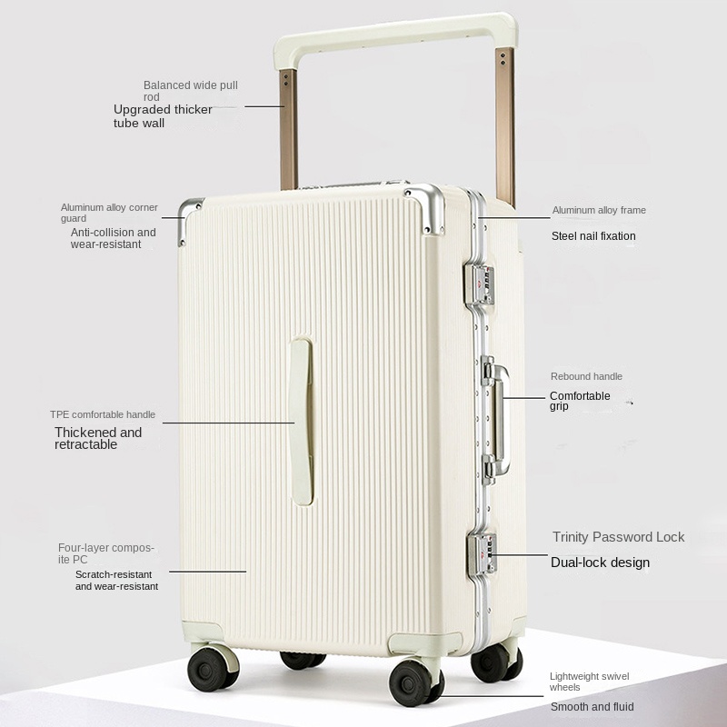 حقيبة سفر جديدة مقاس 28 بوصة ب - مراجعة Spinner Wheel Rolling Suitcase 20 Inch وسعره