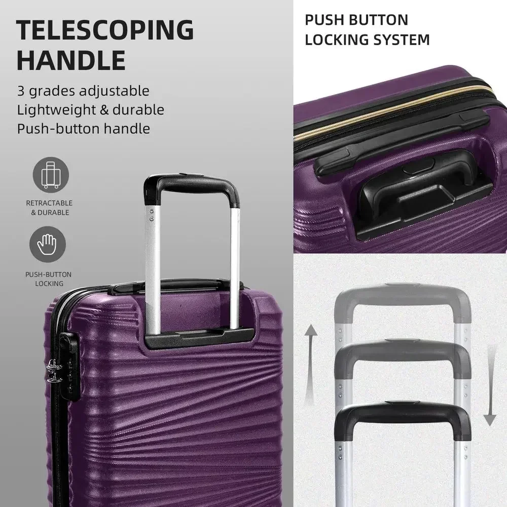 مجموعة حقائب سفر صلبة قابلة لل - مراجعة Expandable Hard Shell Luggage Set وسعره