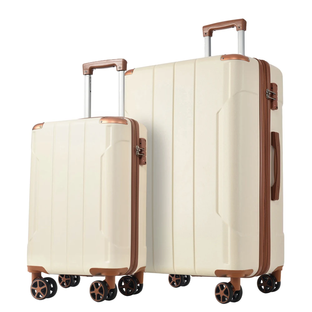 مجموعة حقائب سفر من مادة ABS ا - مراجعة Expandable Hard Shell Luggage Set وسعره
