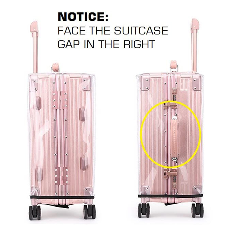 18-30 بوصة حقيبة غطاء بولي كلو - مراجعة Luggage Protective Cover Transparent وسعره