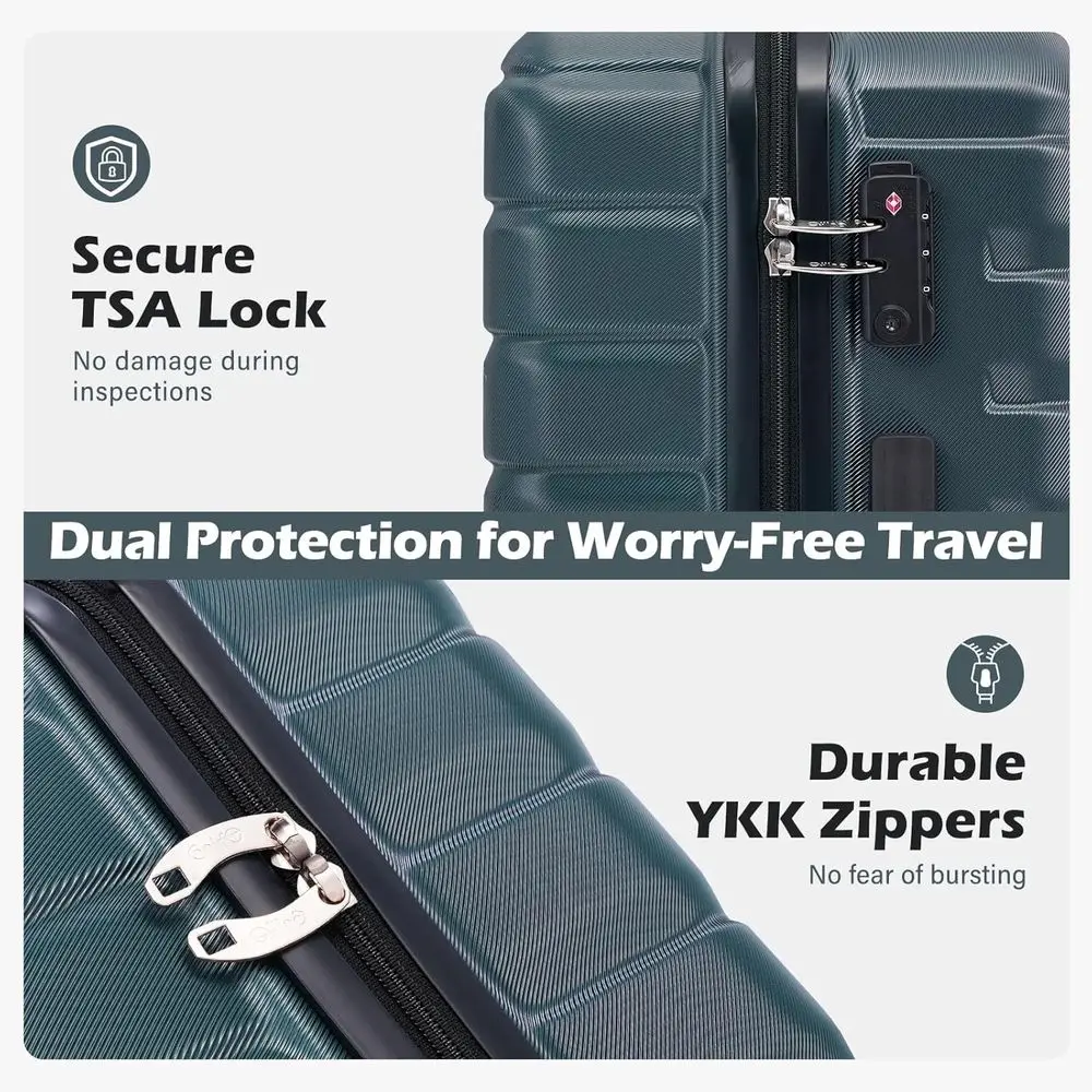 مجموعة حقائب سفر صلبة من 3 قطع - مراجعة Expandable Hard Shell Luggage Set وسعره
