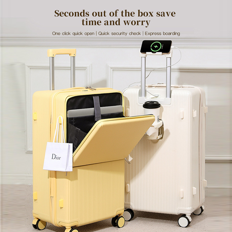 Sushimu حقيبة واسعة مقبض حقيبة - مراجعة Aluminum Frame Carry On Luggage وسعره