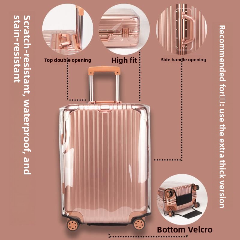 غطاء حماية سميك للأمتعة شفاف و - مراجعة Luggage Protective Cover Transparent وسعره