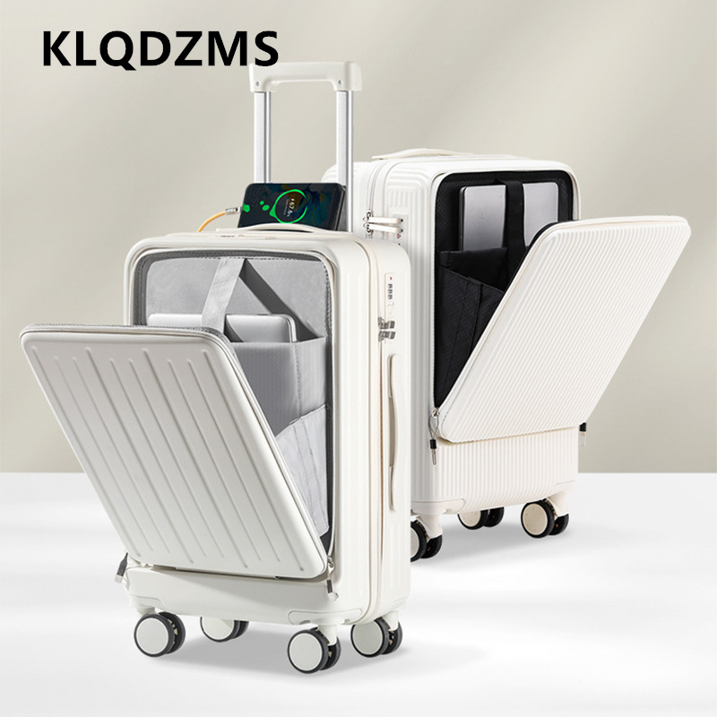 حقيبة سفر KLQDZMS مقاس 20 بوصة - مراجعة Front Opening Laptop Luggage 24 Inch وسعره