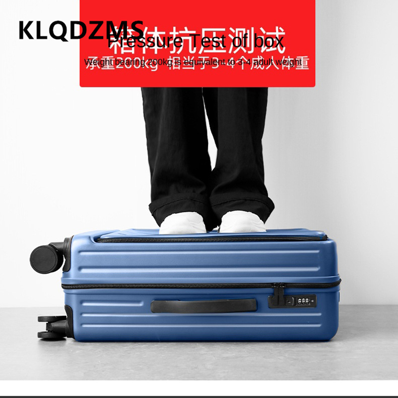 حقيبة سفر KLQDZMS مقاس 20 بوصة - مراجعة Front Opening Laptop Luggage 24 Inch وسعره