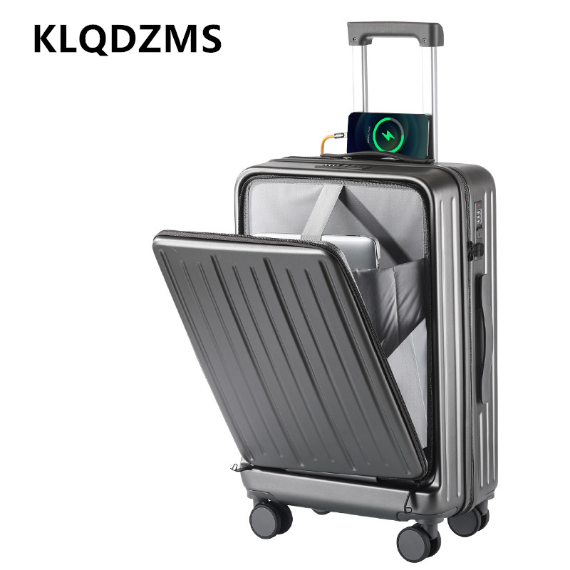 حقيبة سفر KLQDZMS مقاس 20 بوصة - مراجعة Front Opening Laptop Luggage 24 Inch وسعره