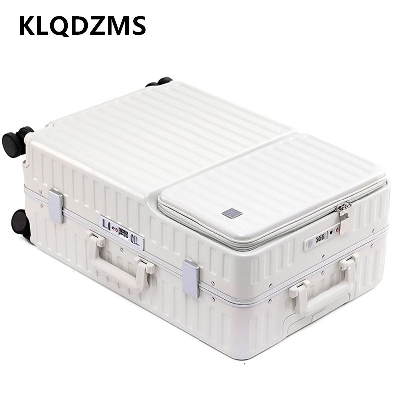 حقيبة سفر محمولة من KLQDZMS بف - مراجعة Front Opening Laptop Luggage 24 Inch وسعره